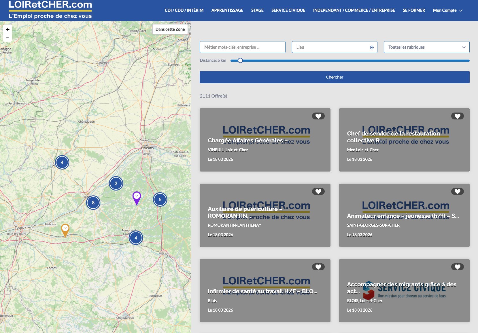 Screenshot LOIRetCHER.com